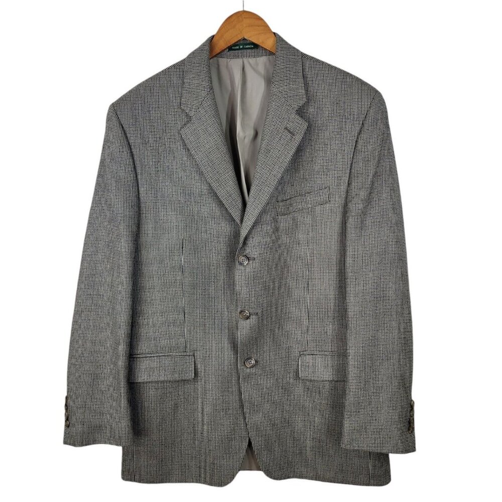 Ralph Lauren Sport Coat Blazer Jacket Men's Size 44R Wool 44 R Gray Tan